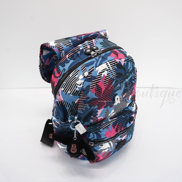 NWT Kipling KI2420 Ezra Small Backpack Travel Bag Polyester Brilliant Blossoms main image 12